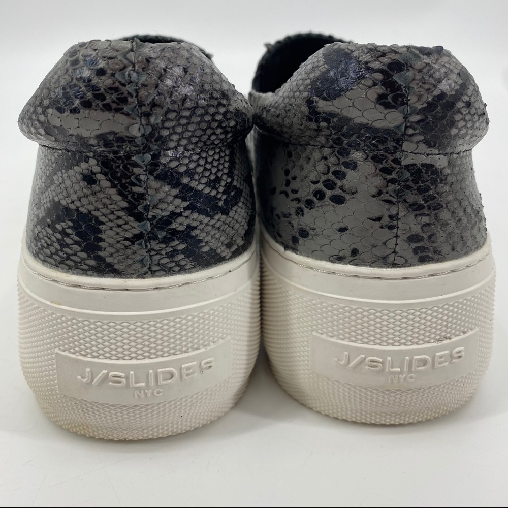 J/Slides Cleo Snake Slip On Platform Sneaker 8.5 - image 7